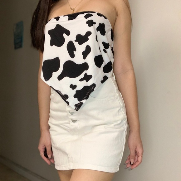 Brandy Melville white Crosby denim skirt - Picture 3 of 7